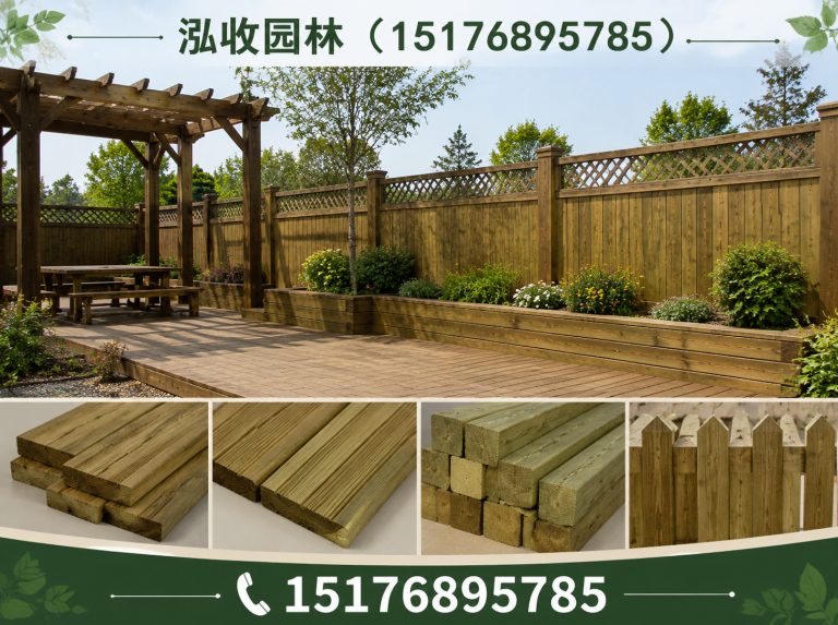 赣州防腐木展示图